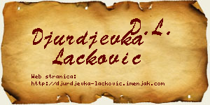 Đurđevka Lacković vizit kartica